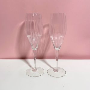 Vintage champagne flutes